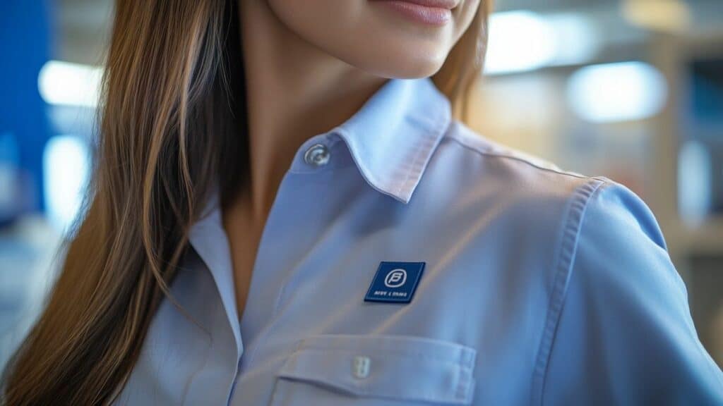 Blouse de pharmacie et Badge d'identité